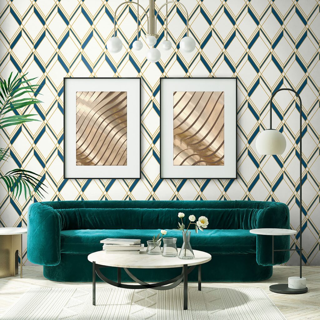 Bold Designer Wallpaper in contemporary room Glasgow